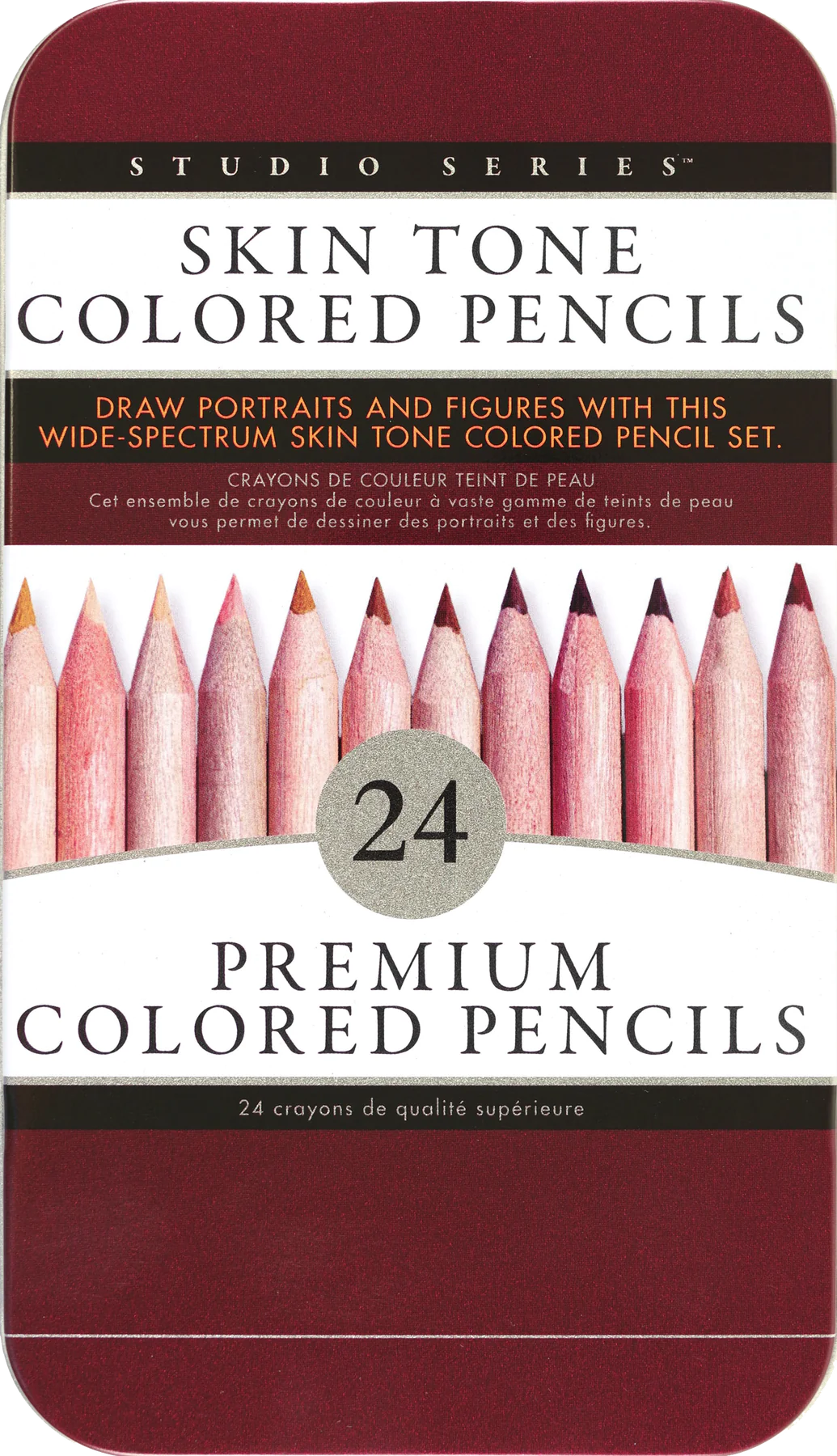 Skin Tone Colored Pencil Set, 24