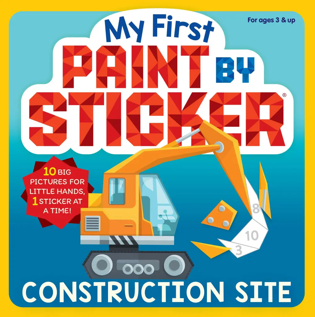 My First Paint by Sticker: Construction