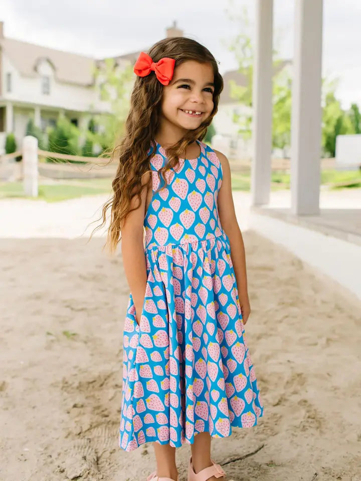 Sofia Dress in Strawberry