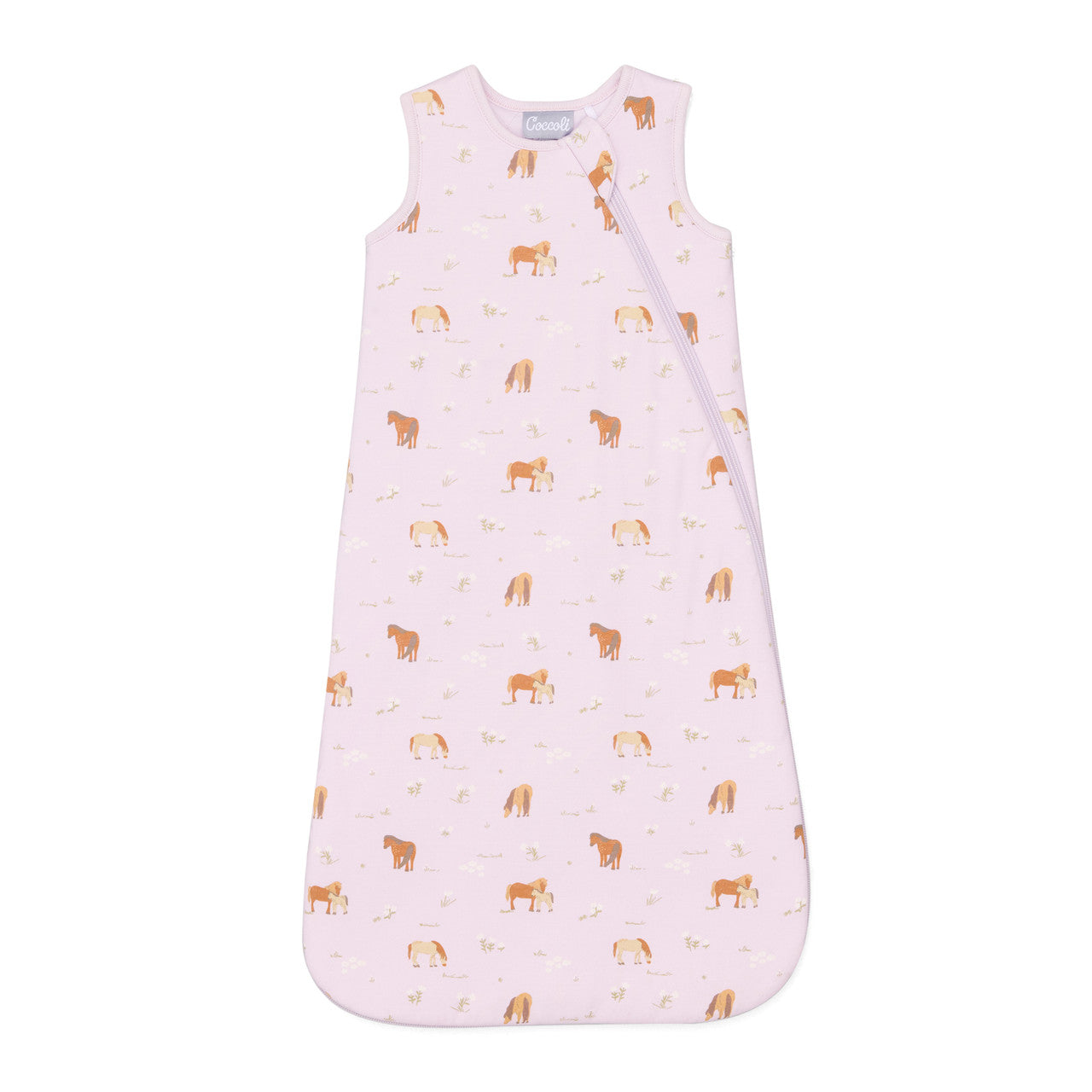 .5 Togs Sleepsack, Horses on Orchid