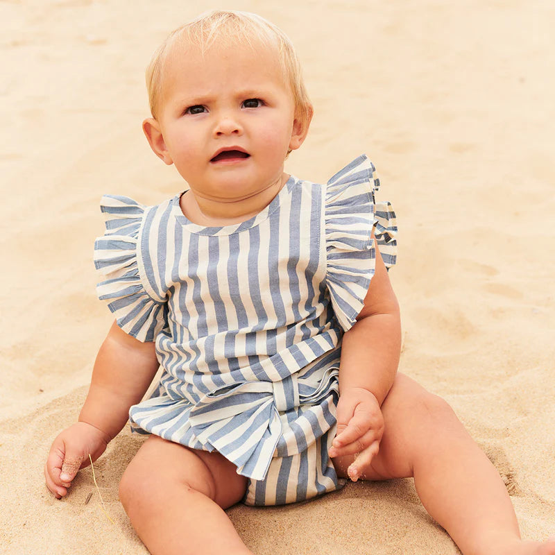 Abigail Two-Piece Set, Blue Stripe