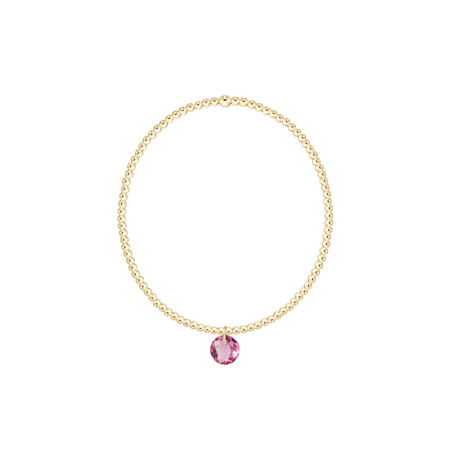 Classic Gold 2mm Bracelet - Reflection Small Charm