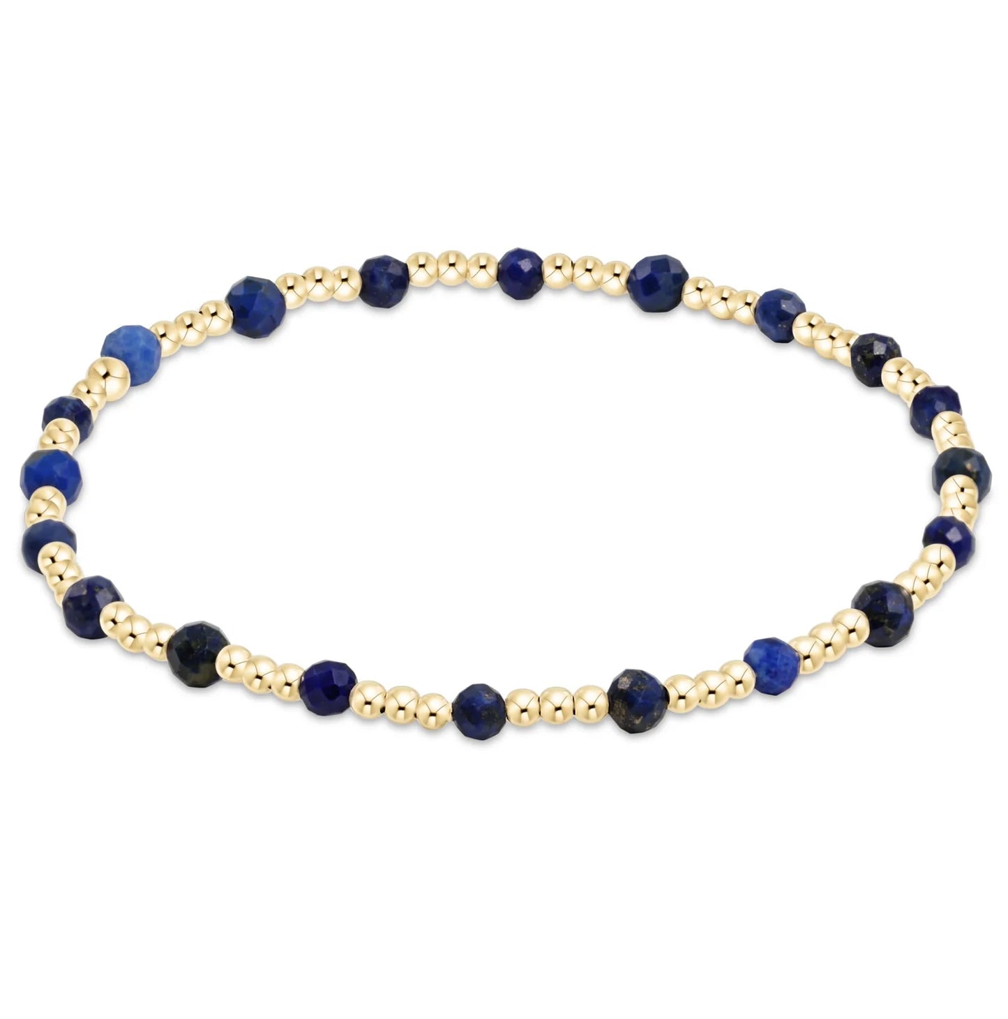 Enewton Extends - Gemstone Gold Sincerity 3mm Bead Bracelet Lapis