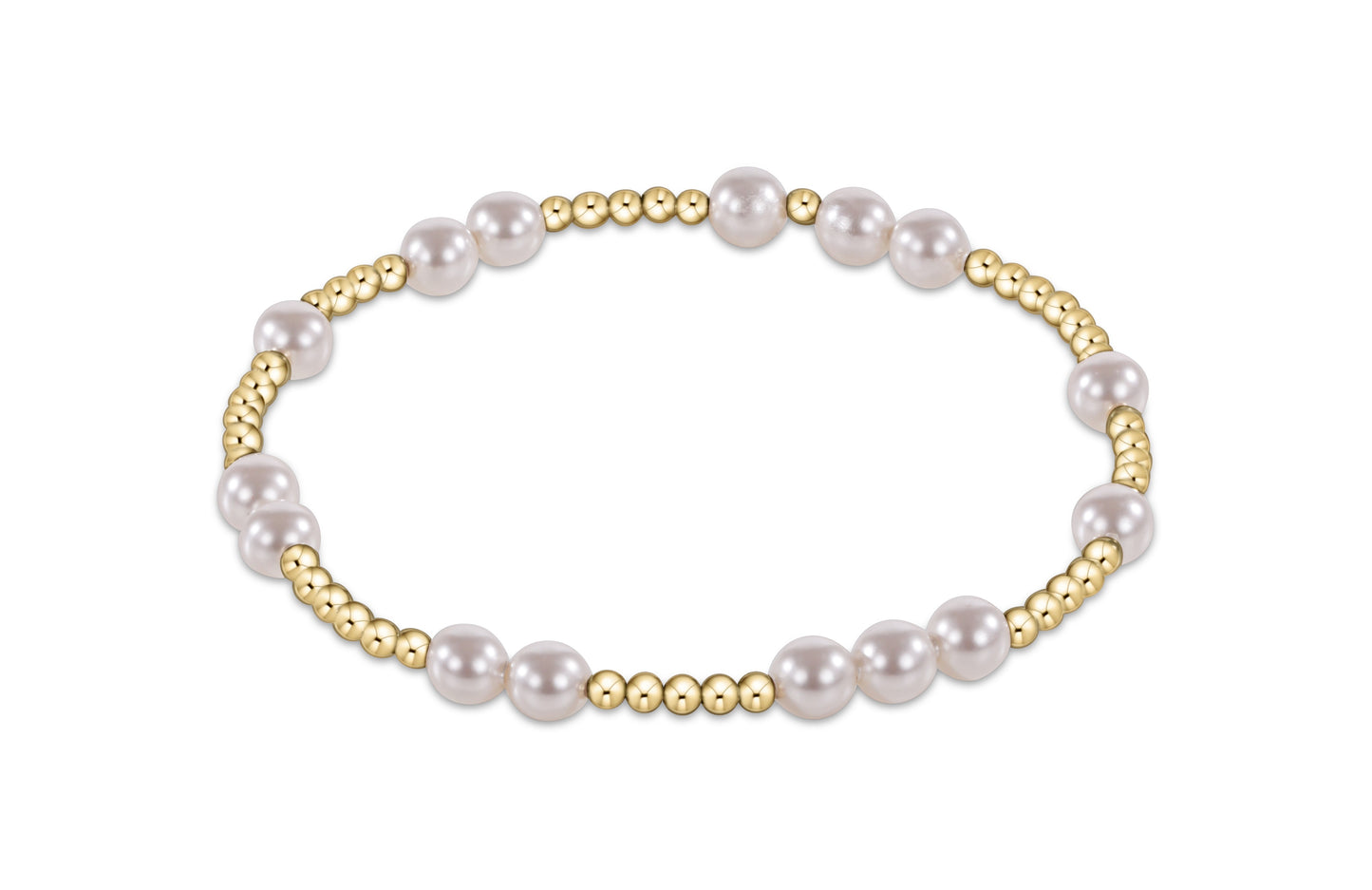 Hope Unwritten 5mm Bead Bracelet - Pearl