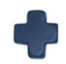Signature Cross Stud - Navy