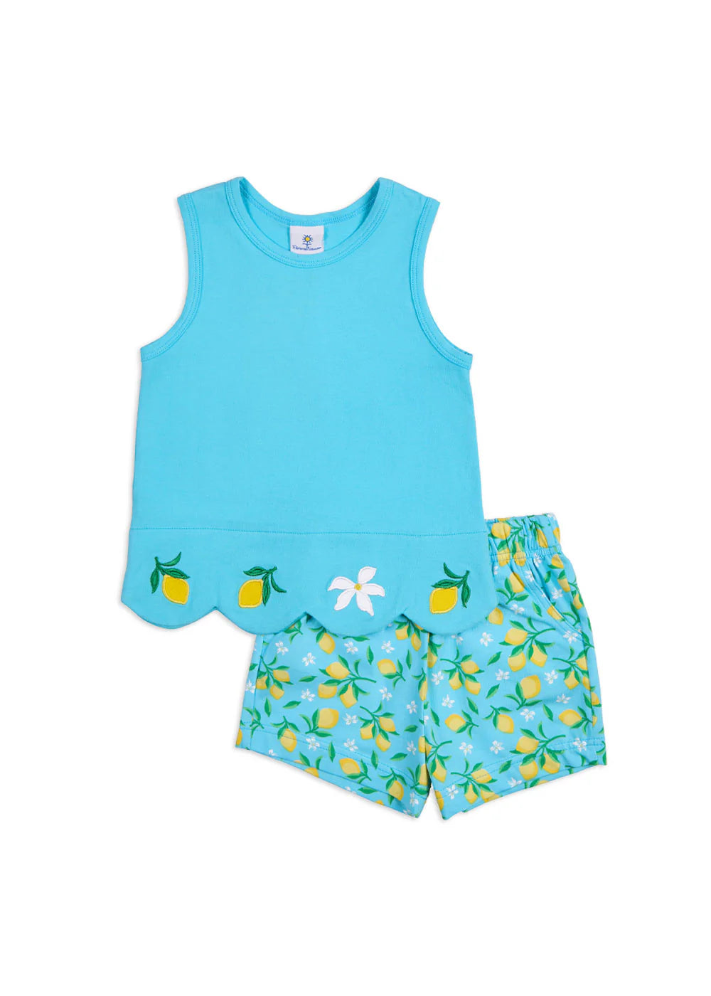 Scallop Lemon Top w/Shorts