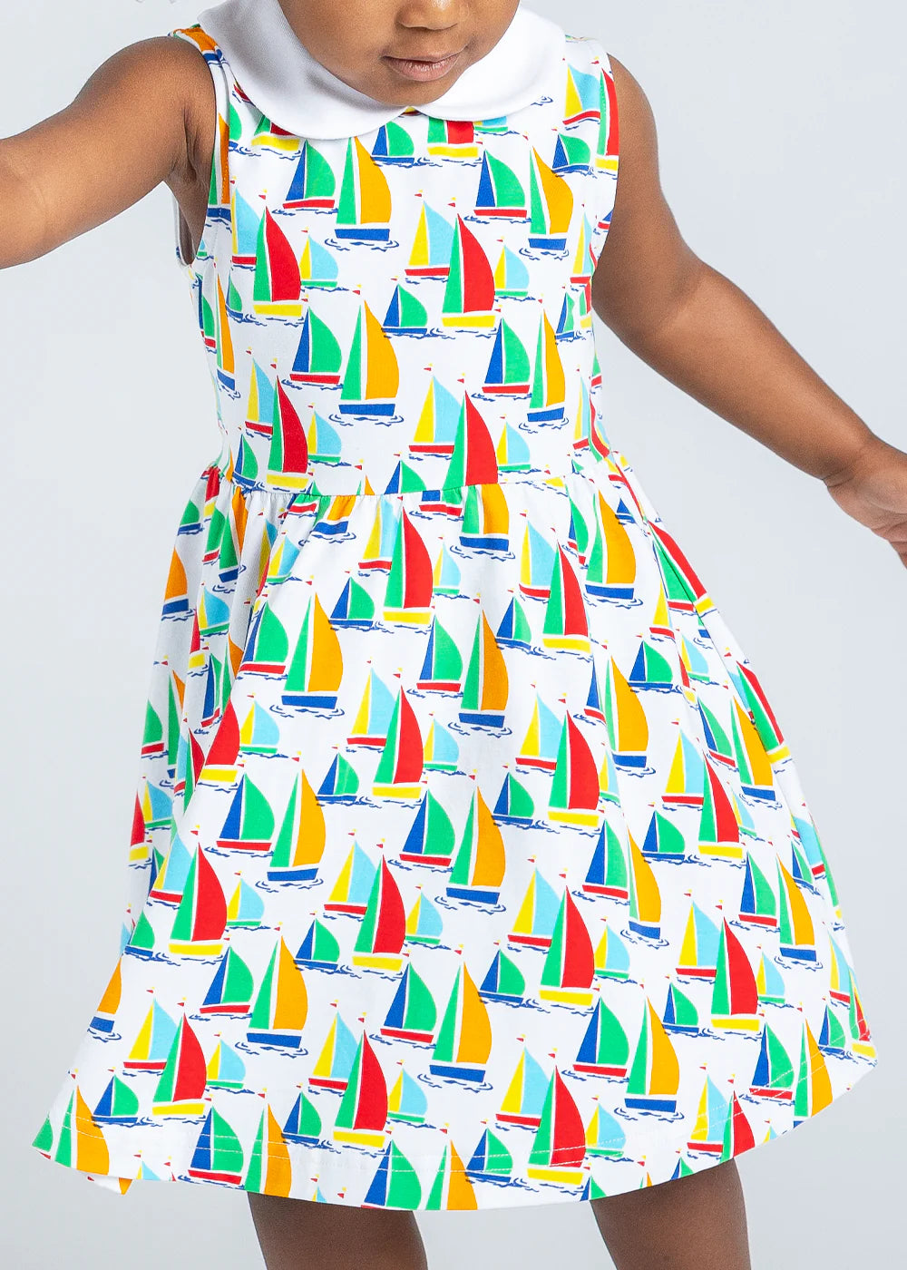 Sailboat Print Twirl Dress