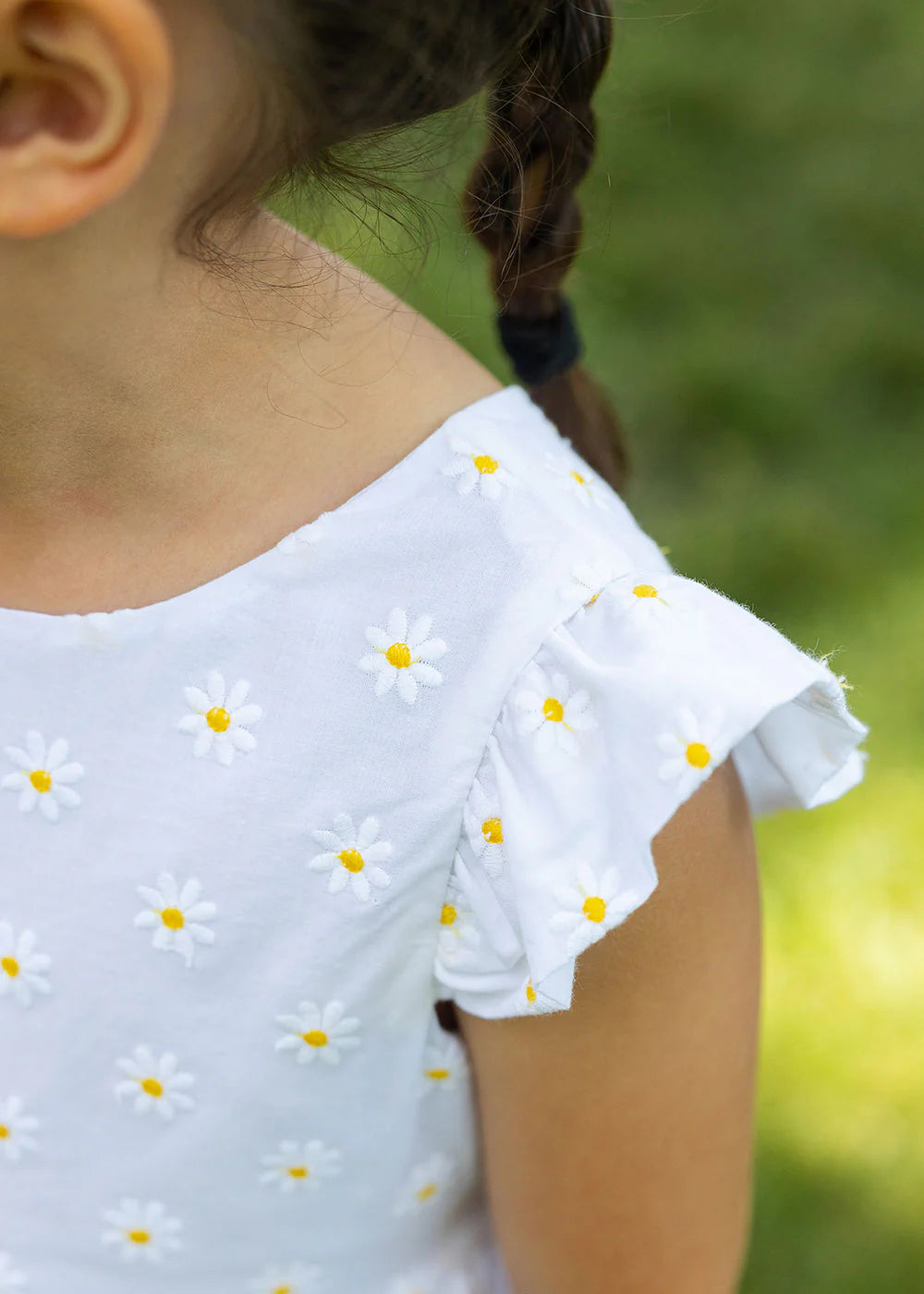 Embroidered Daisy Dress