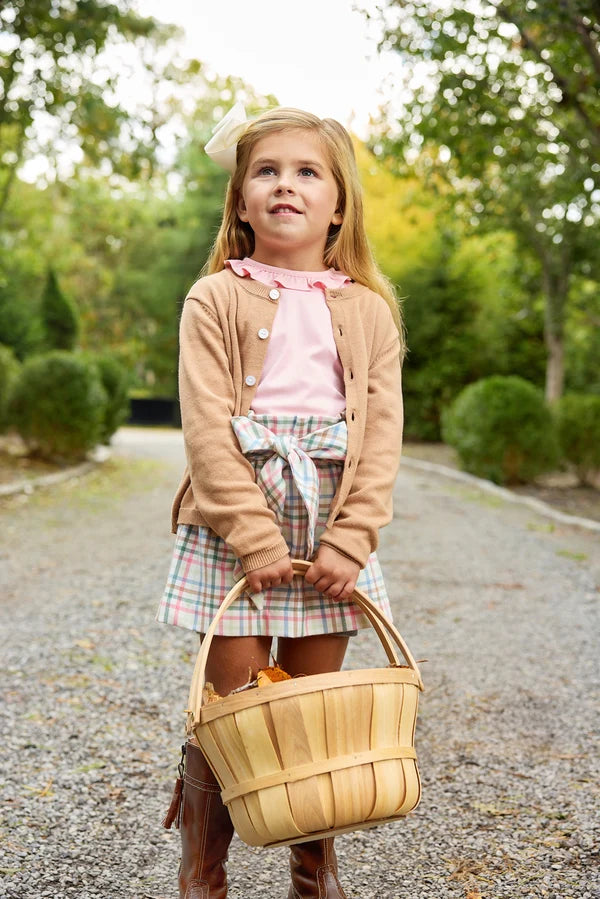Beasley Bow Skirt, Woven Yarn Manalapan Plaid