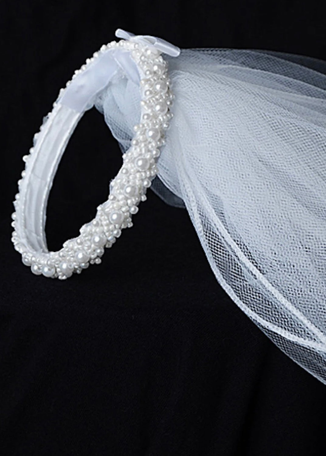 Bun Veil, White