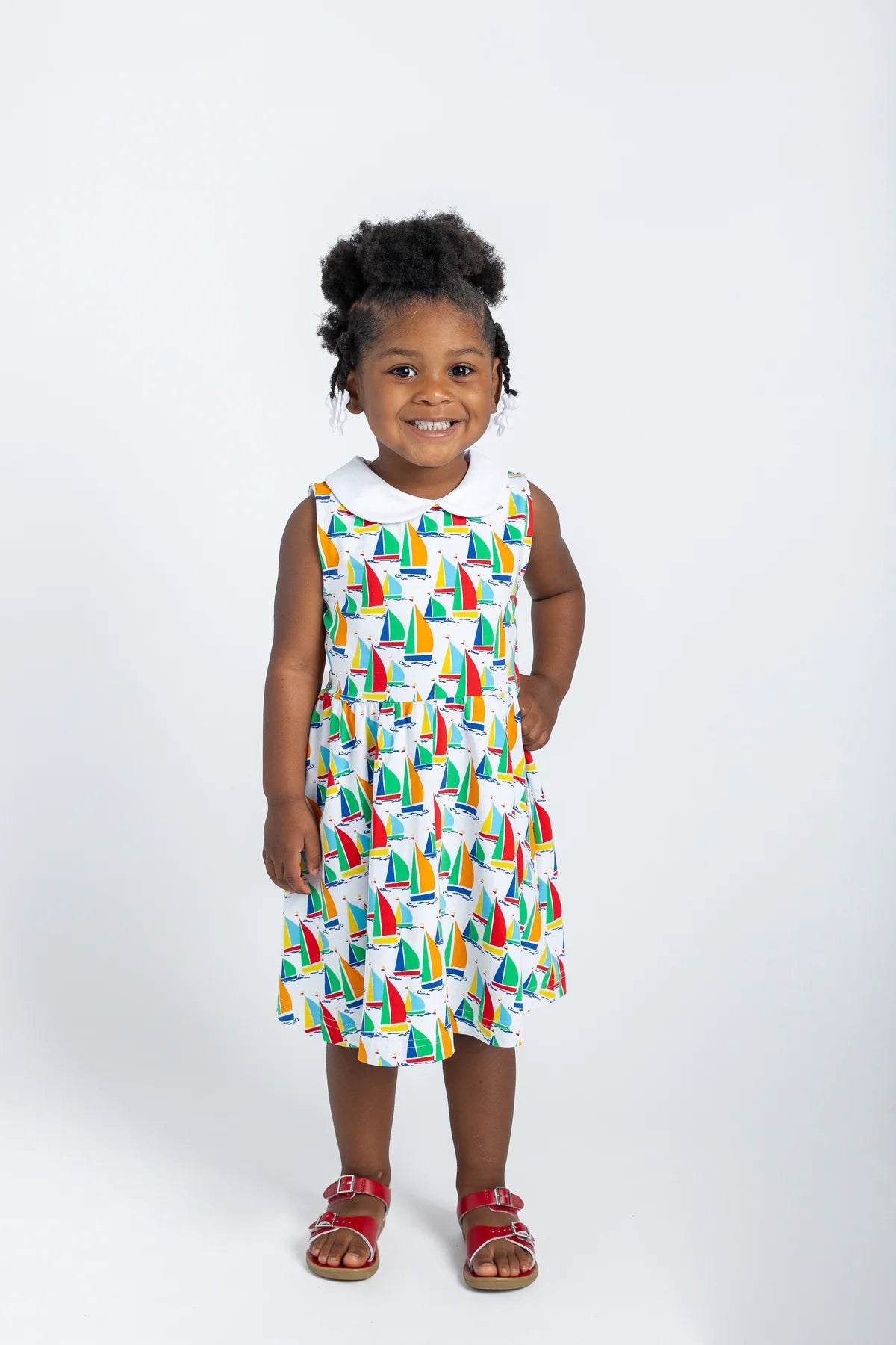 Sailboat Print Twirl Dress