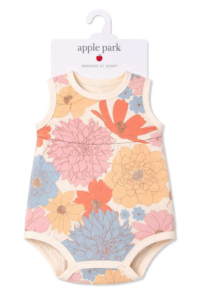 Doll Romper - Wildflower Picnic
