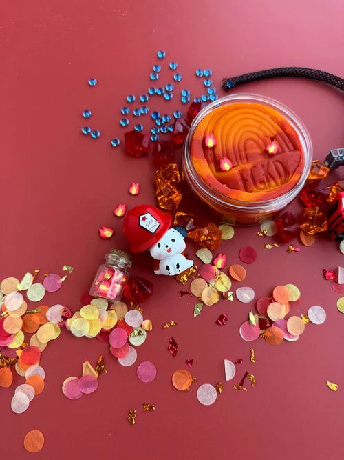 KidDough Play Kit, Fire Station (Cherry Mango)
