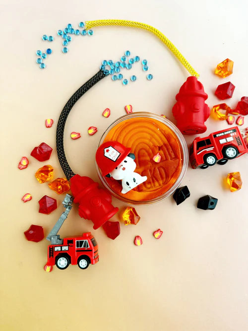KidDough Play Kit, Fire Station (Cherry Mango)