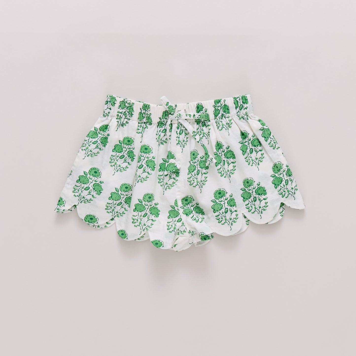 Misha Scallop 2-Piece Set, Green Strawflower