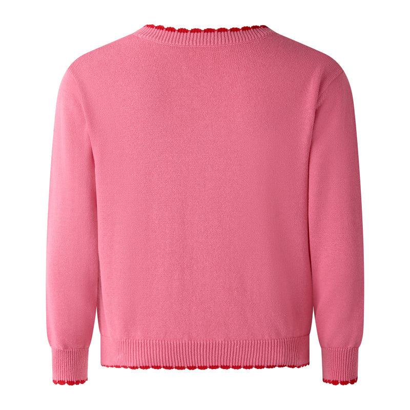 Strawberry Cardigan, Pink