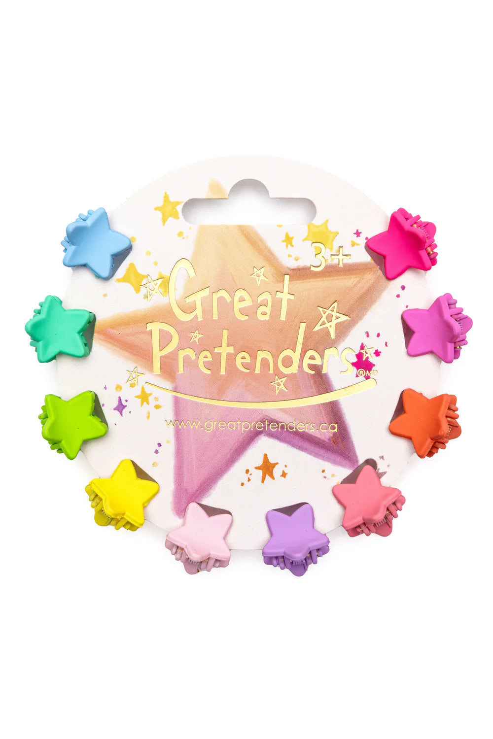 Mini Hair Clips, Rainbow Star