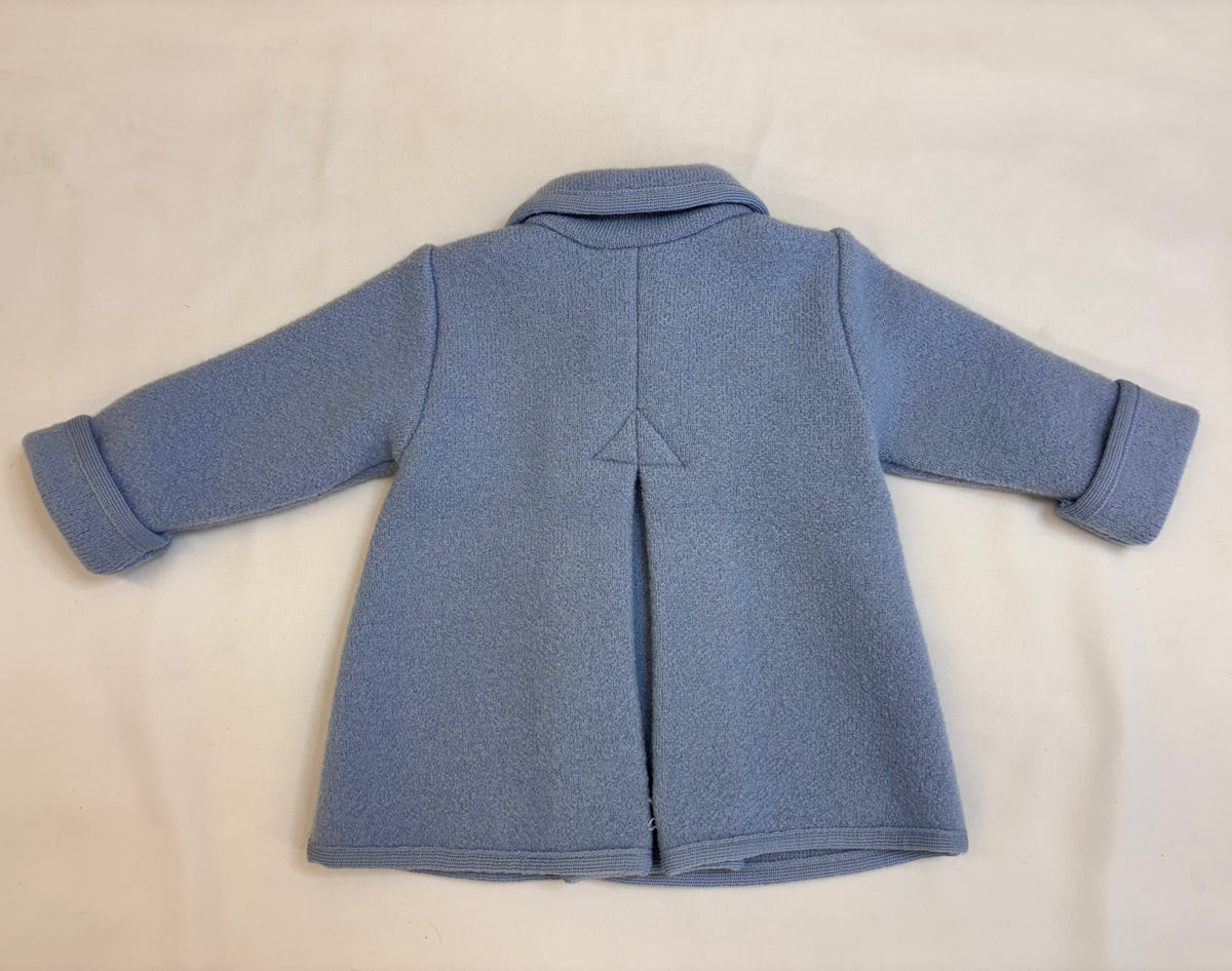 Double Button Baby Coat, Lt. Blue