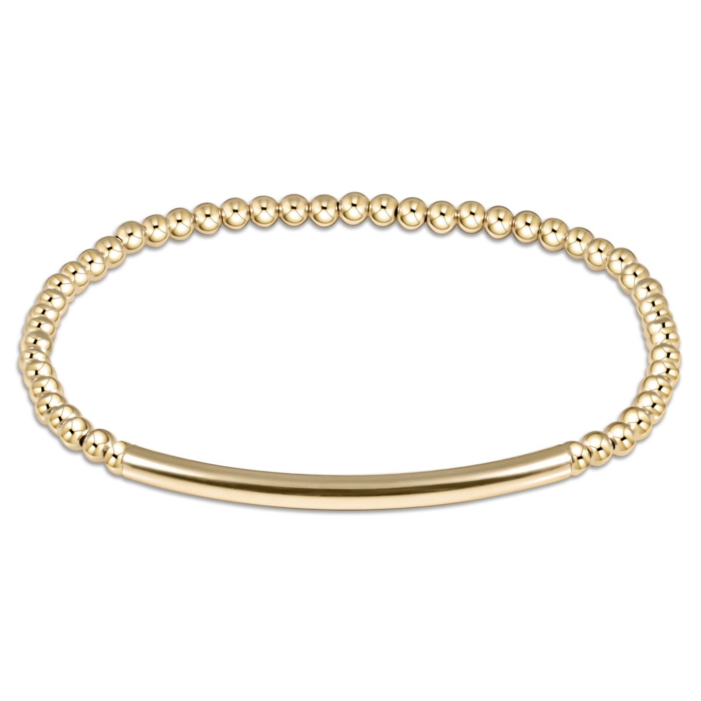 Classic Gold 3mm Bead Bracelet - Bliss Bar Smooth