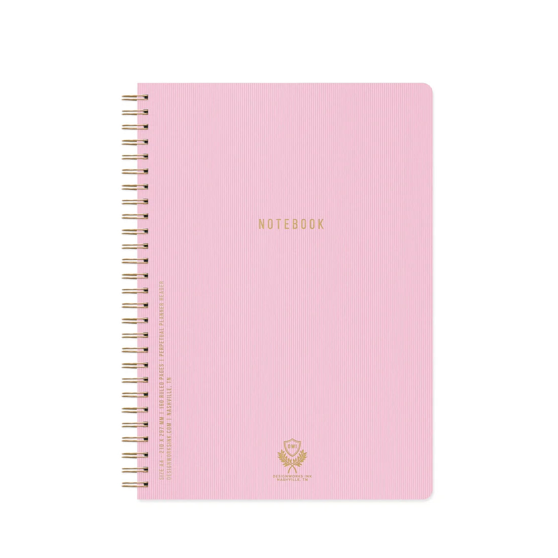 Twin Wire Notebook Large, Lilac