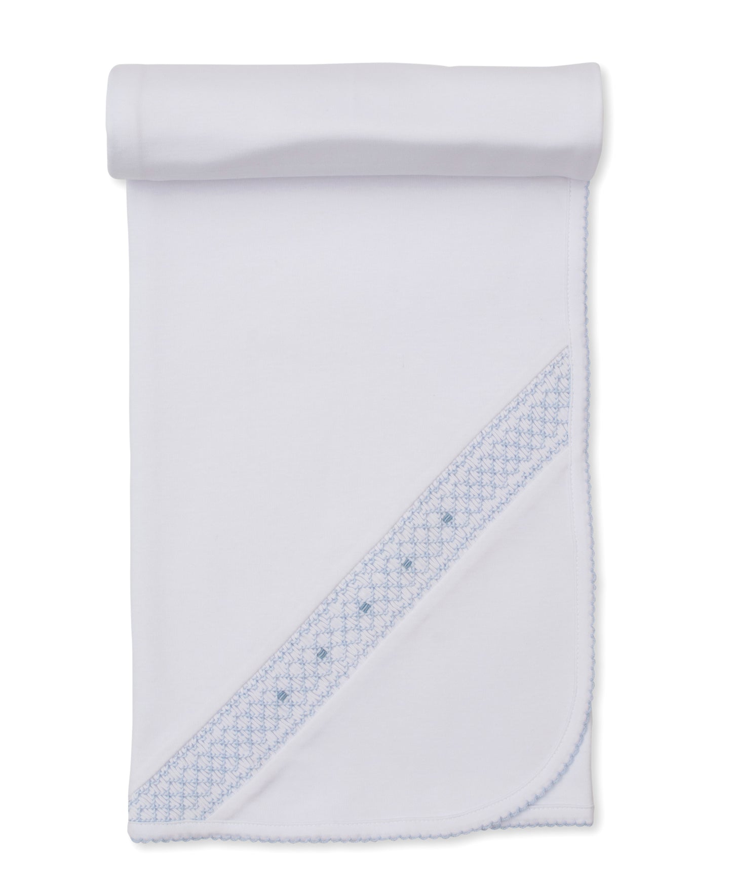 Blanket w/Hand Smock, CLB Fall, White/Blue