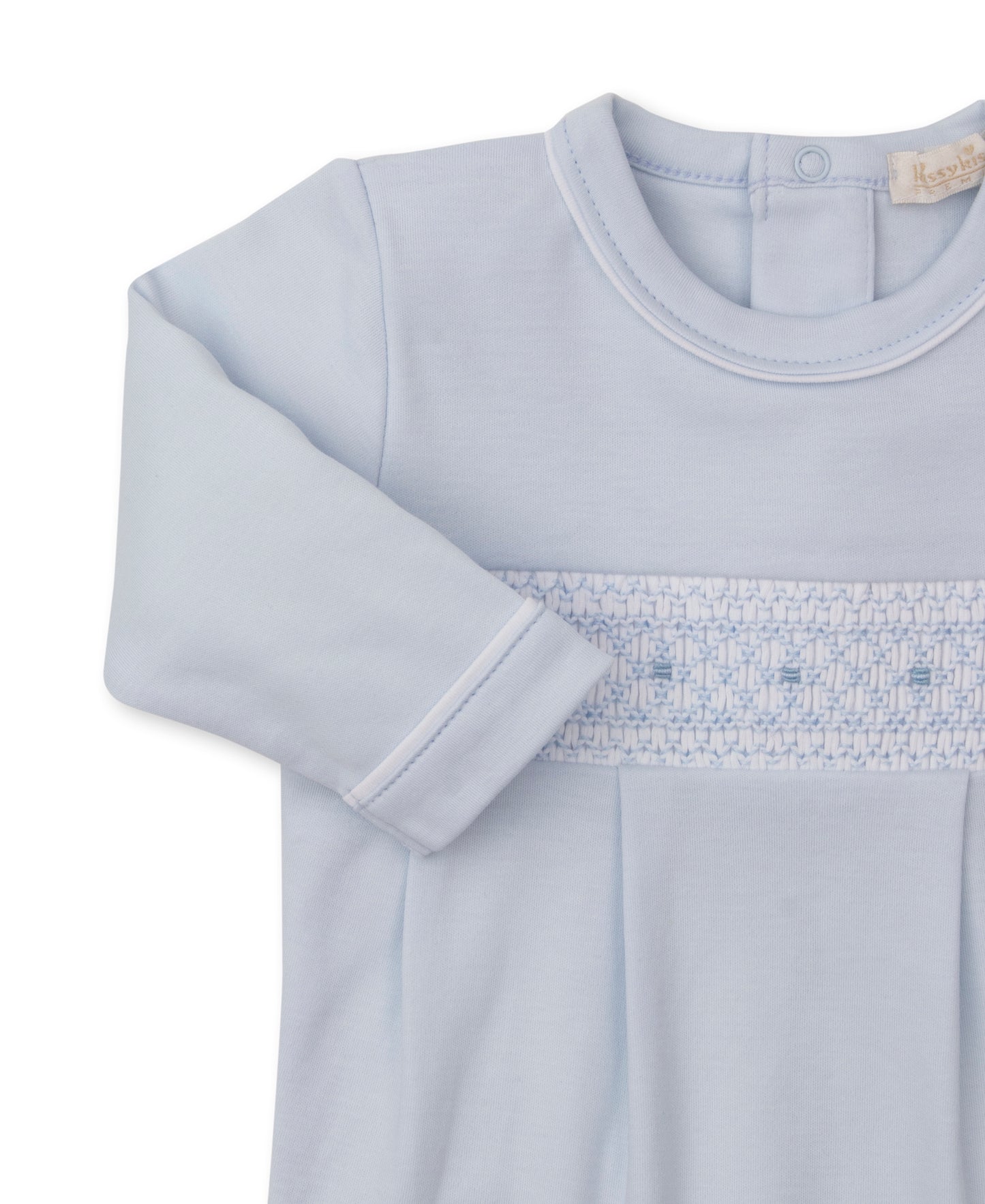 Footie w/Hand Smock, CLB Fall, Blue