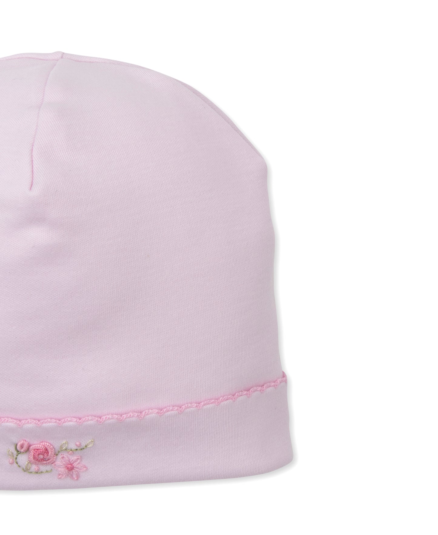 Hat w/Hand Emb., Prem. OE Rose, Pink
