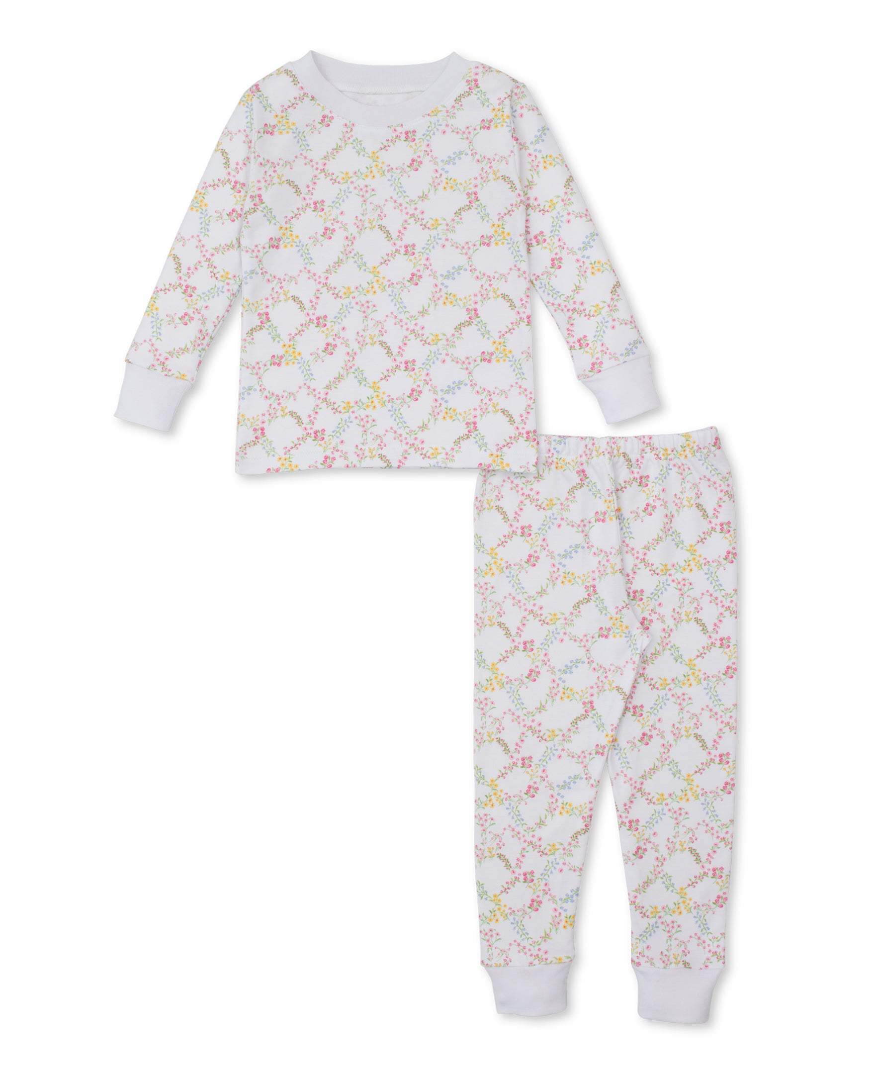 L/S Pajama Set, Garden Trellis - Main Image