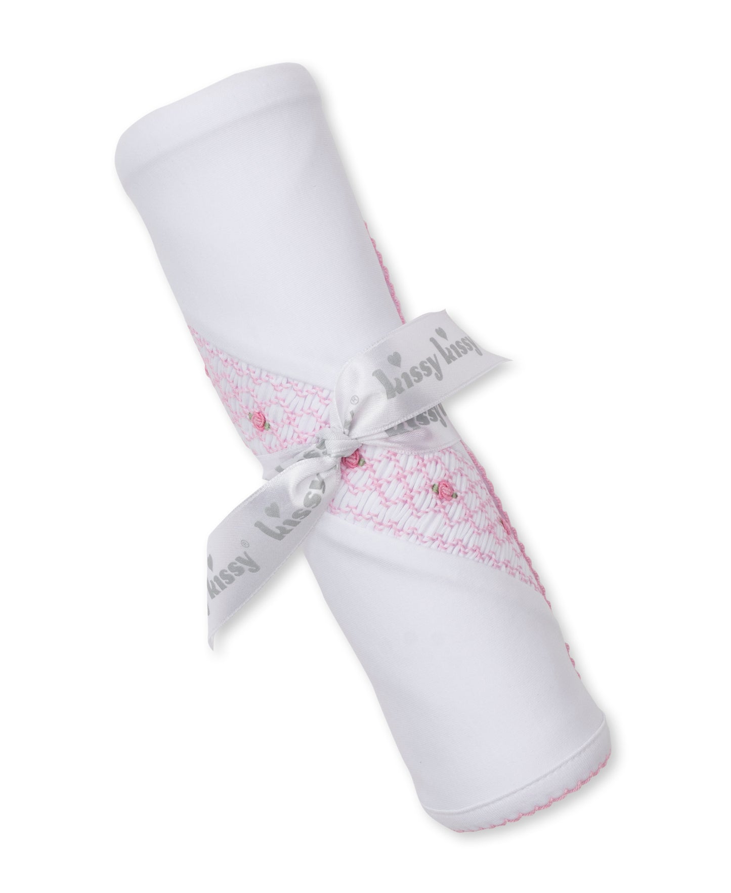 Blanket w/Hand Smock, CLB Fall, White/Pink