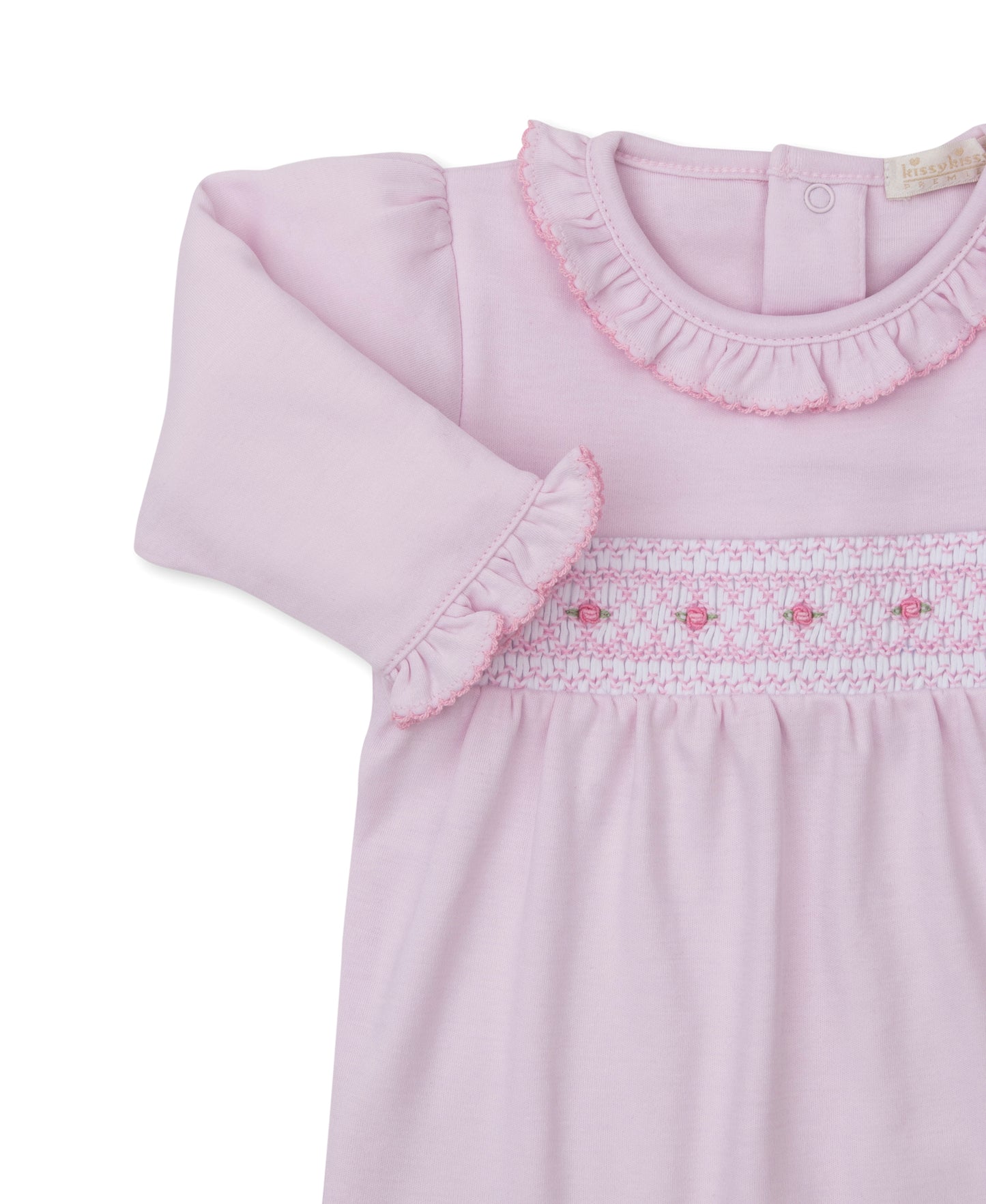 Footie w/Hand Smock, CLB Fall, Pink