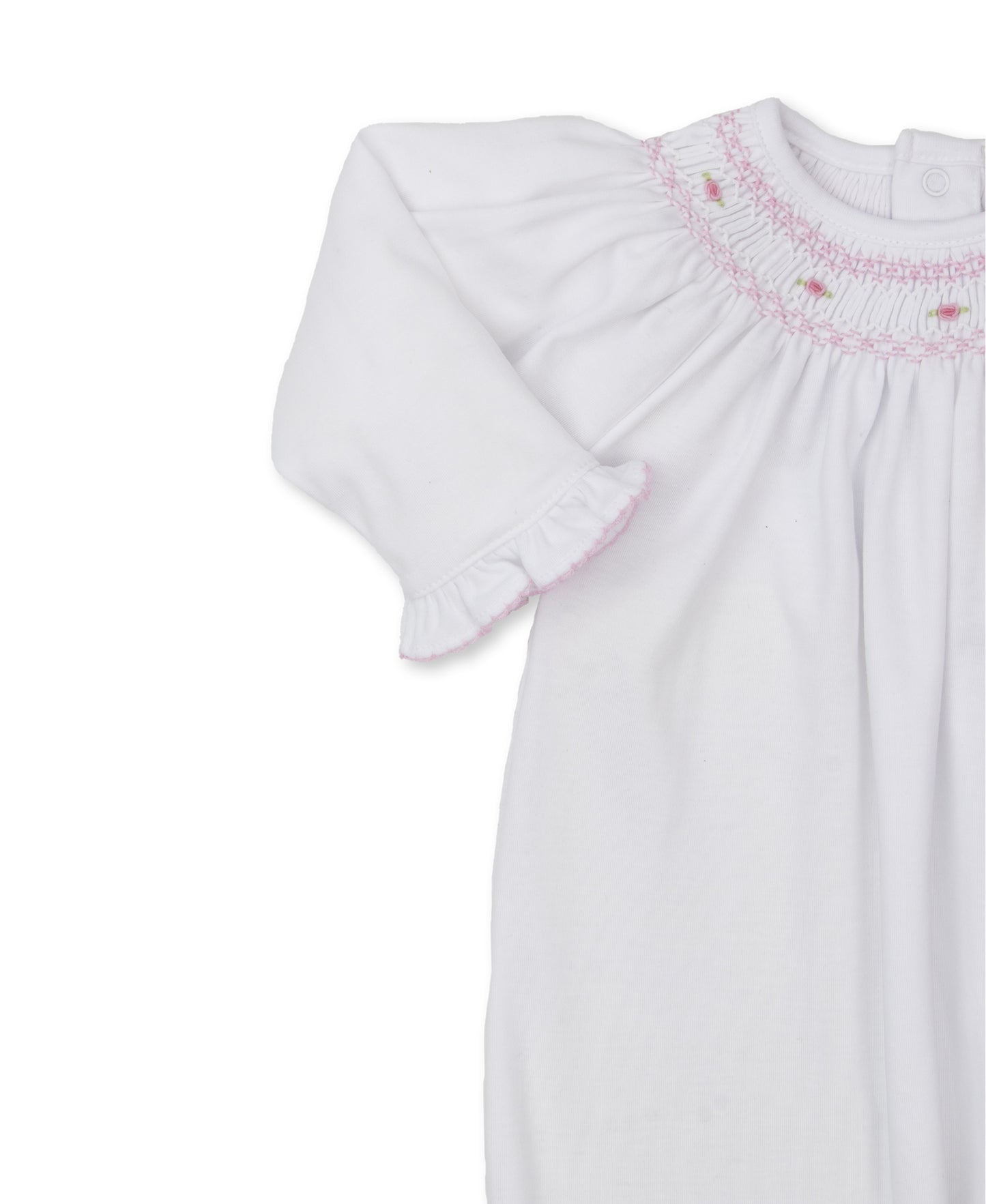 Gown w/Hand Smock, CLB Fall Bishop, White/Pink