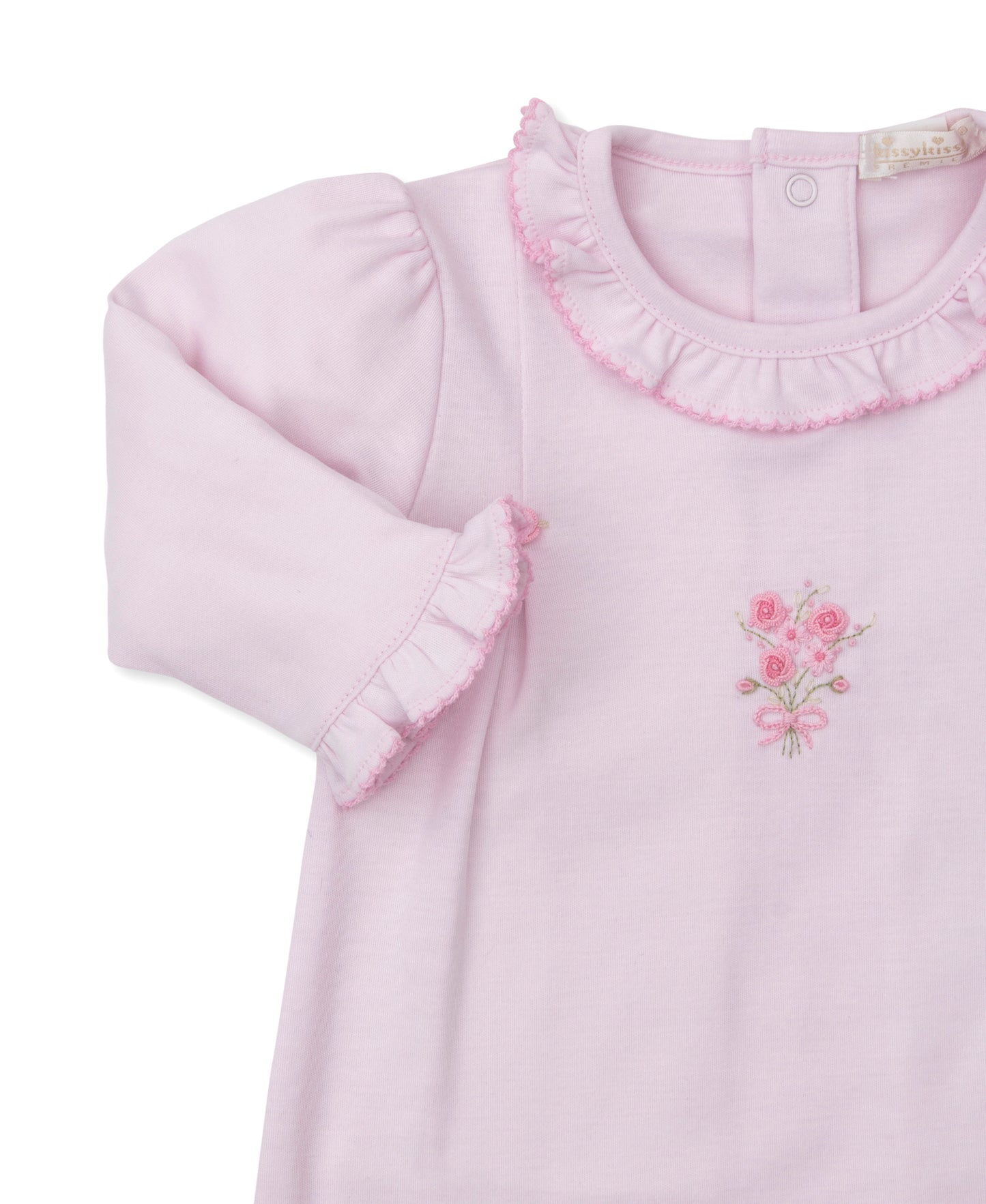 Gown w/Hand Emb., Prem. OE Rose, Pink