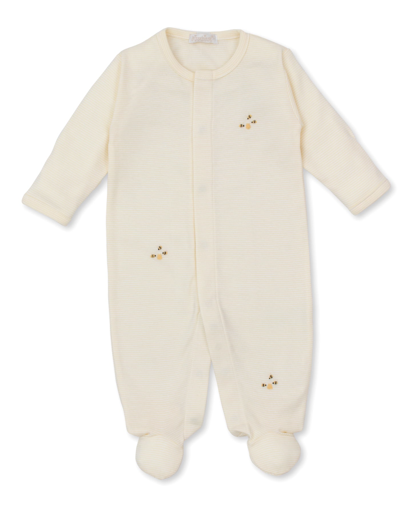 Footie w/Hand Emb. Stripes, SCE Bee Hive