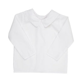Peter Pan Collar L/S Woven Shirt, Worth Ave White