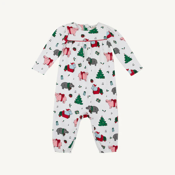 L/S Penny's Playsuit, I Want a Hippopotamus