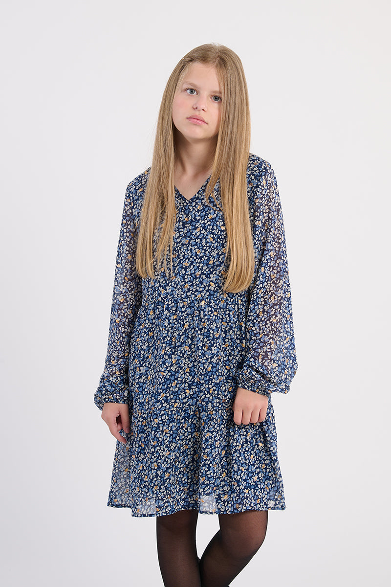 Woven Dress, Blue Nora