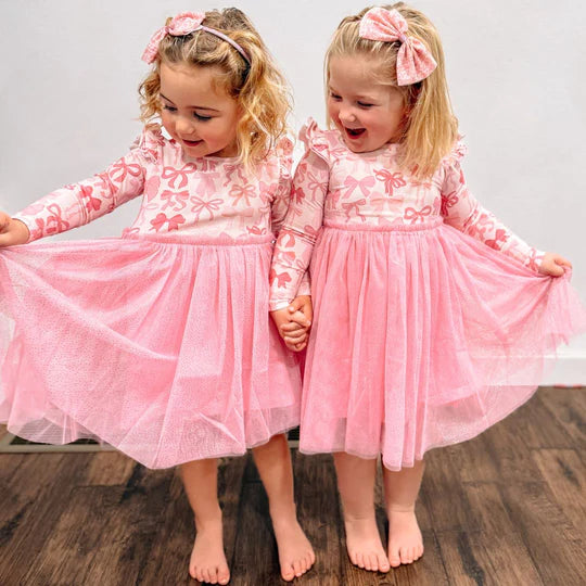 Coquette Bow L/S Tutu Dress