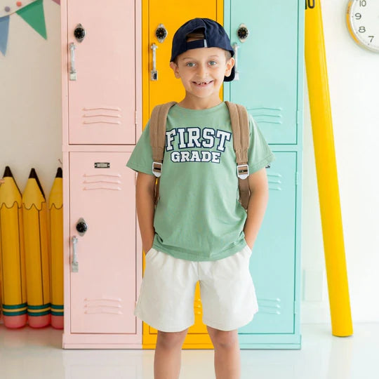 Varsity First Grade S/S T-Shirt, Sage