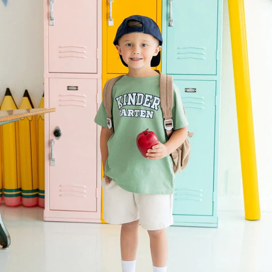 Varsity Kindergarten S/S T-Shirt, Sage
