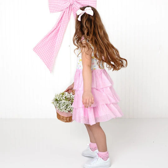 Sweet Floral Bow Clip