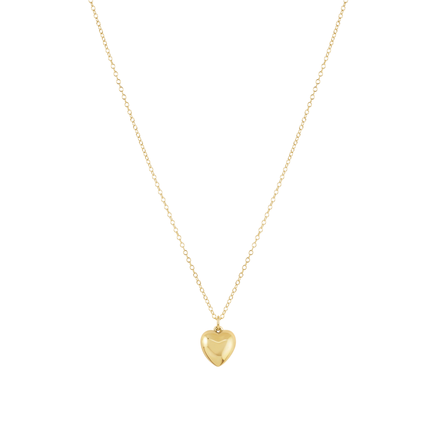 16" Necklace Gold - Love Plush Gold Charm