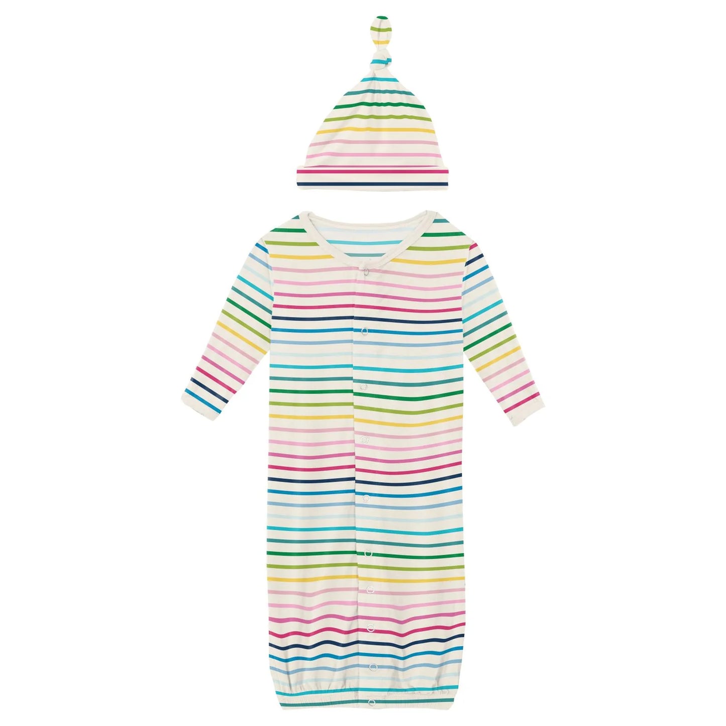 Conv. Gown w/Hat, Happy Stripe