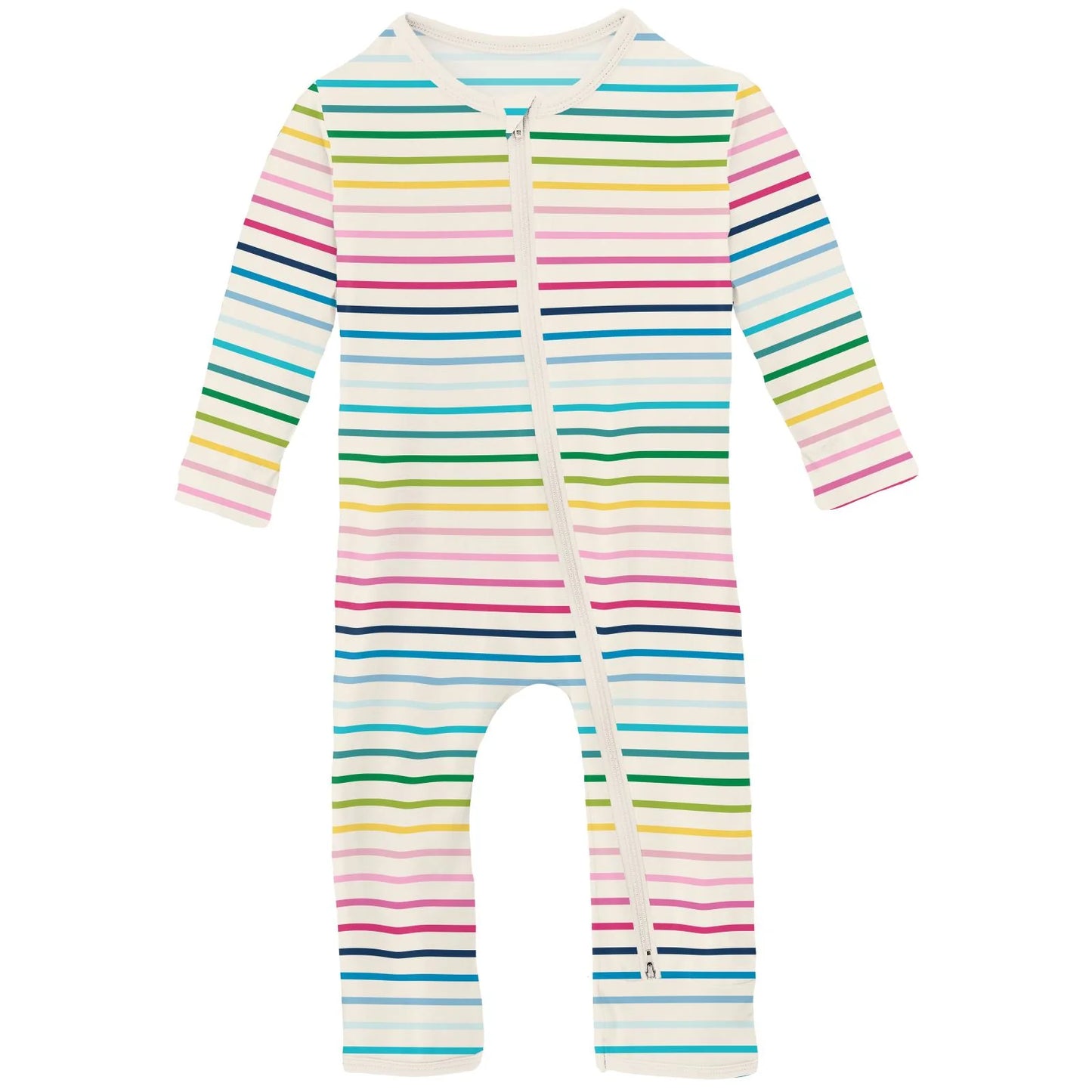Coverall w/Zip, Happy Stripe