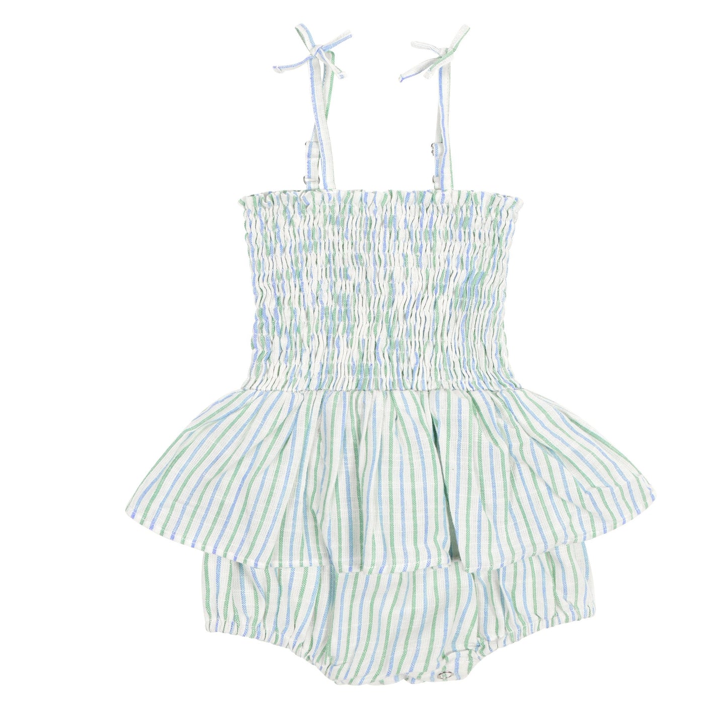 Strappy Bubble with Peplum Skirt