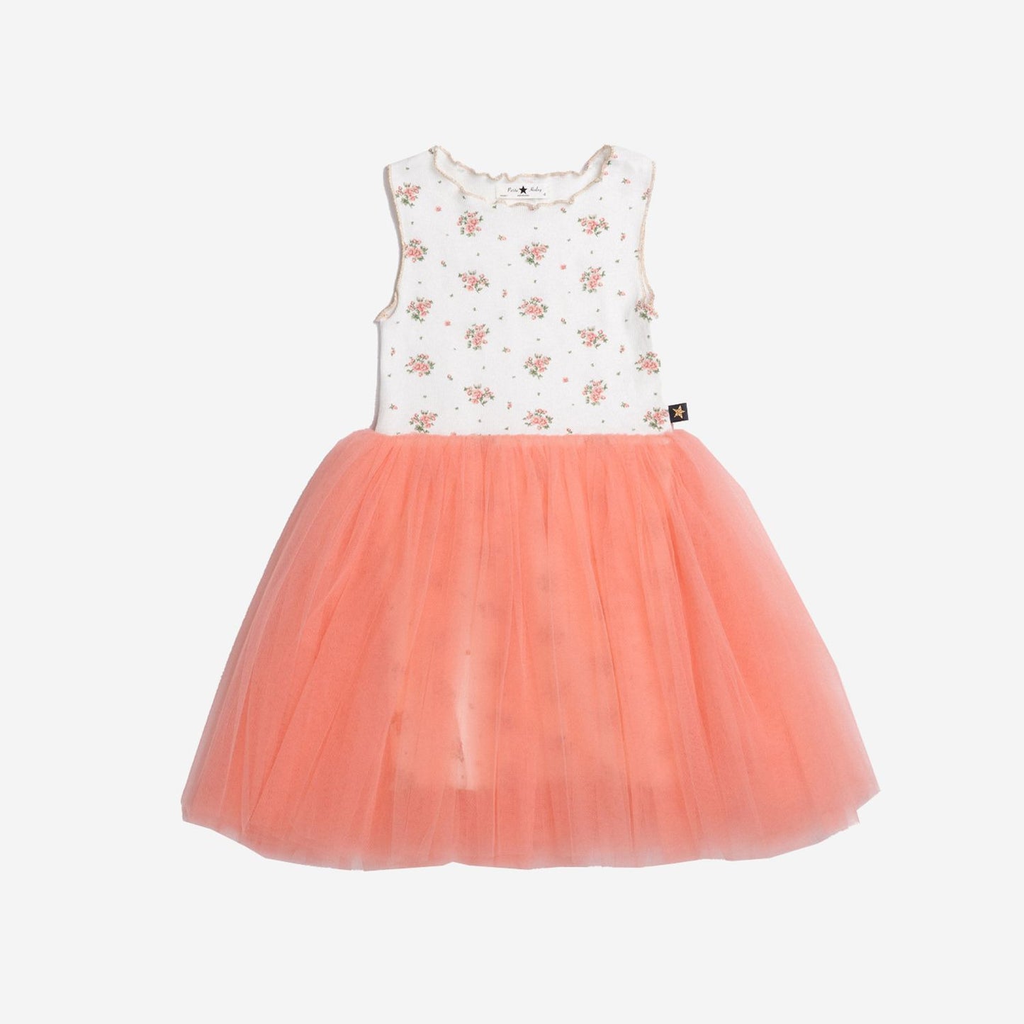 Grace Floral Tutu Dress, Peach