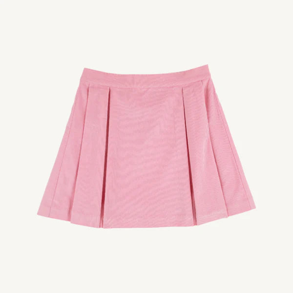 Parson Pleated Cord Skirt, Sandpearl Pink