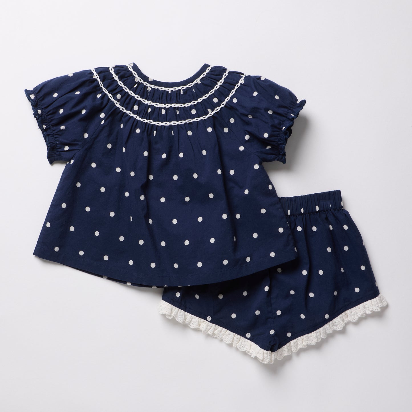 Millie 2-Piece Set - Navy Dot