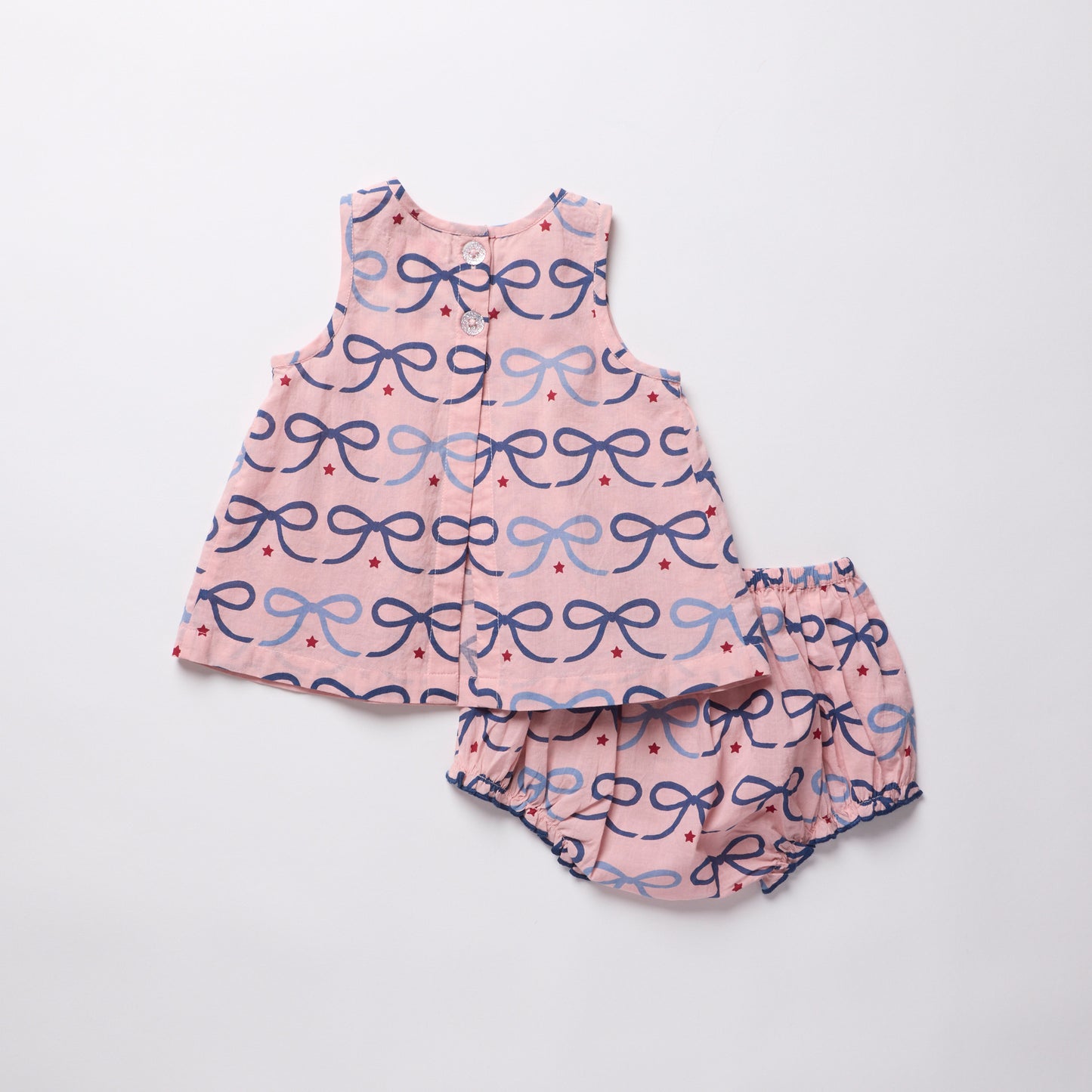 Baby Jaipur 2-Piece Set - Pink Bows