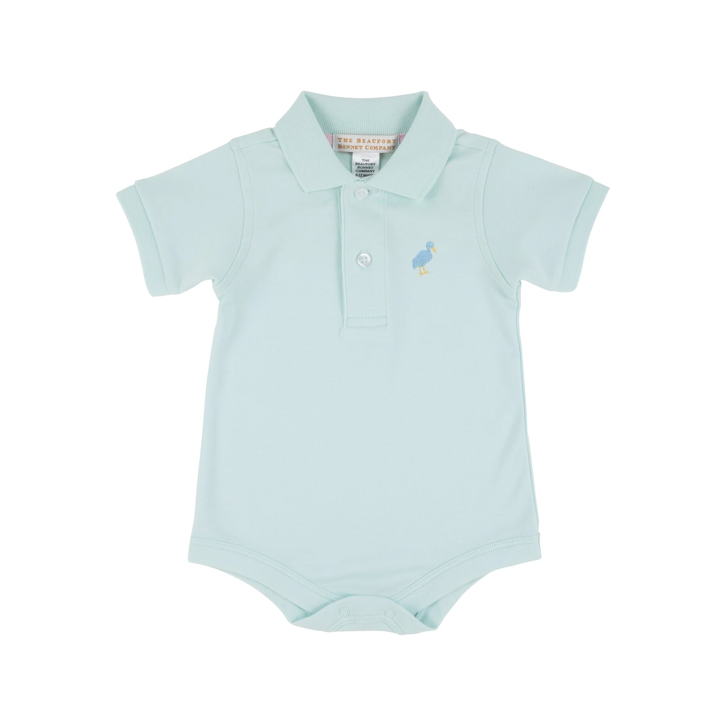 Prim & Proper S/S Polo, Sea Island Seafoam, Beale Street Blue