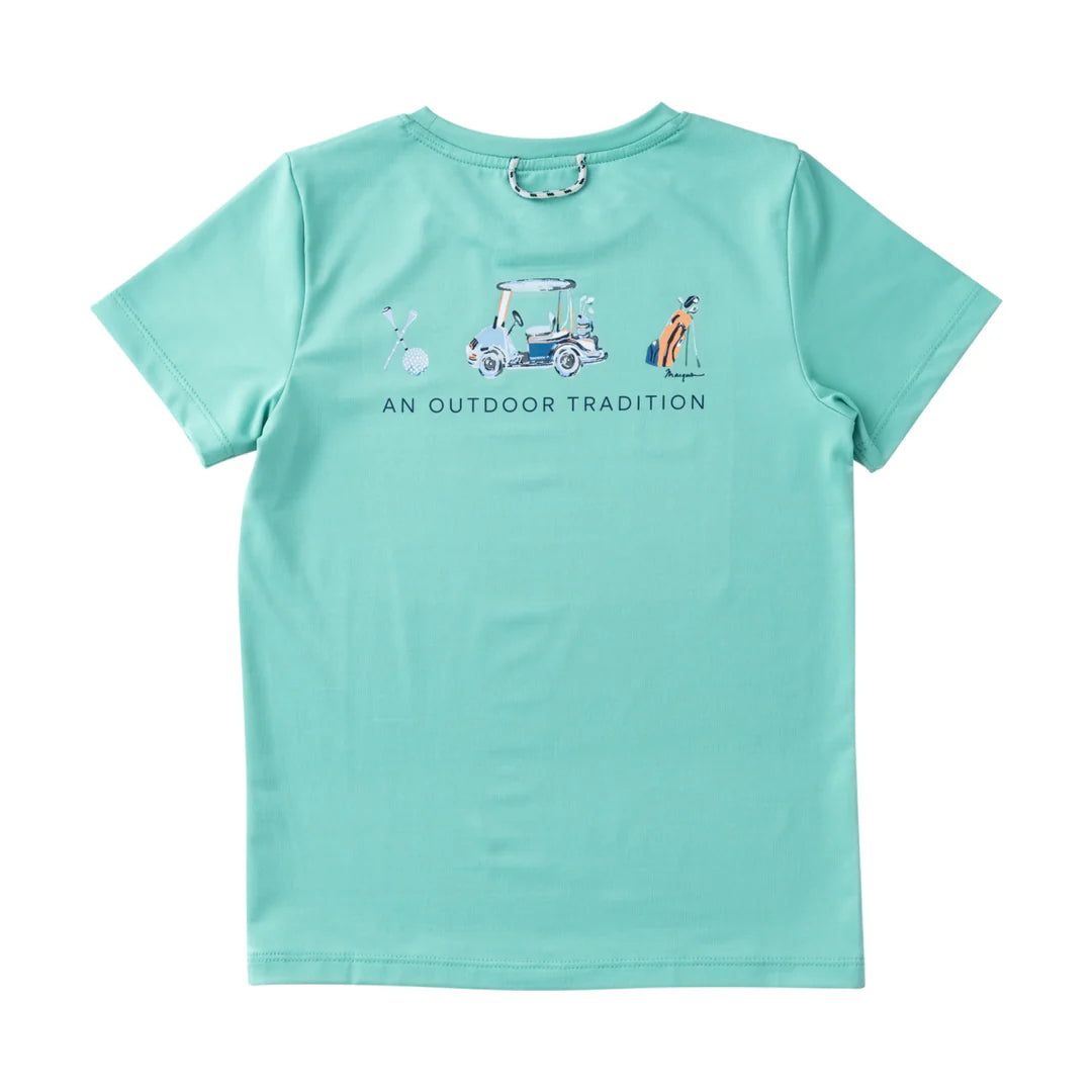 Pro Performance S/S T-Shirt, Golf Cart Art
